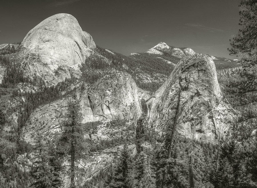 Half Dome and Liberty Cap Photograph by Michael Kirk