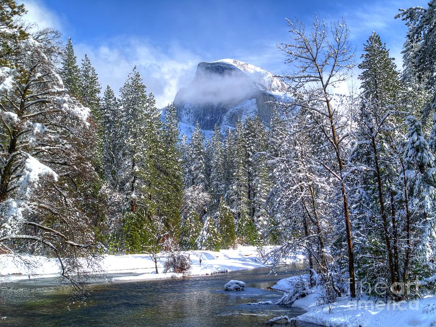 Half Dome and the Merced River Photograph by Bill Gallagher