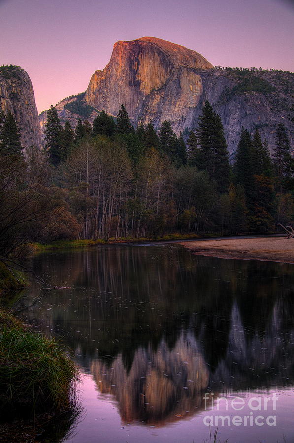 Half Dome at Dusk Photograph by Alex Morales