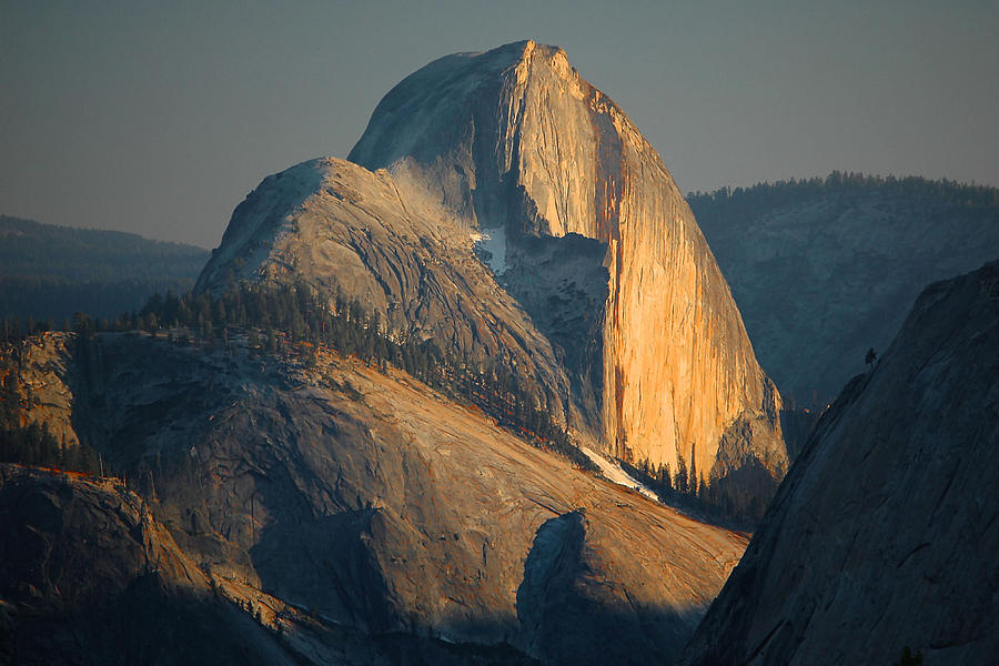 Half Dome At Sunset - Yosemite Photograph by Stephen Vecchiotti