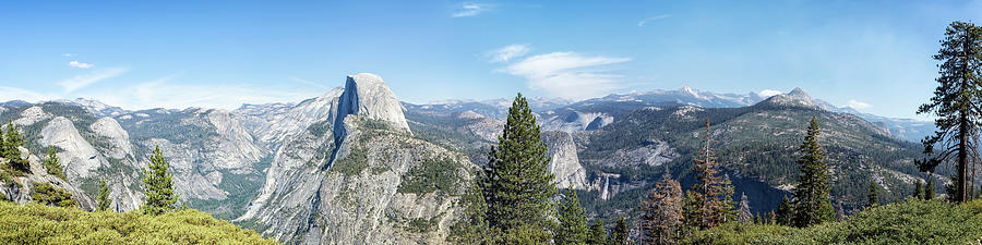 Half Dome from Washburn Point Pano Photograph by Belinda Greb