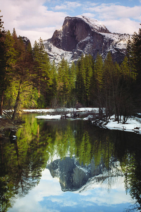 Half Dome in Winter Photograph by Richard Henne