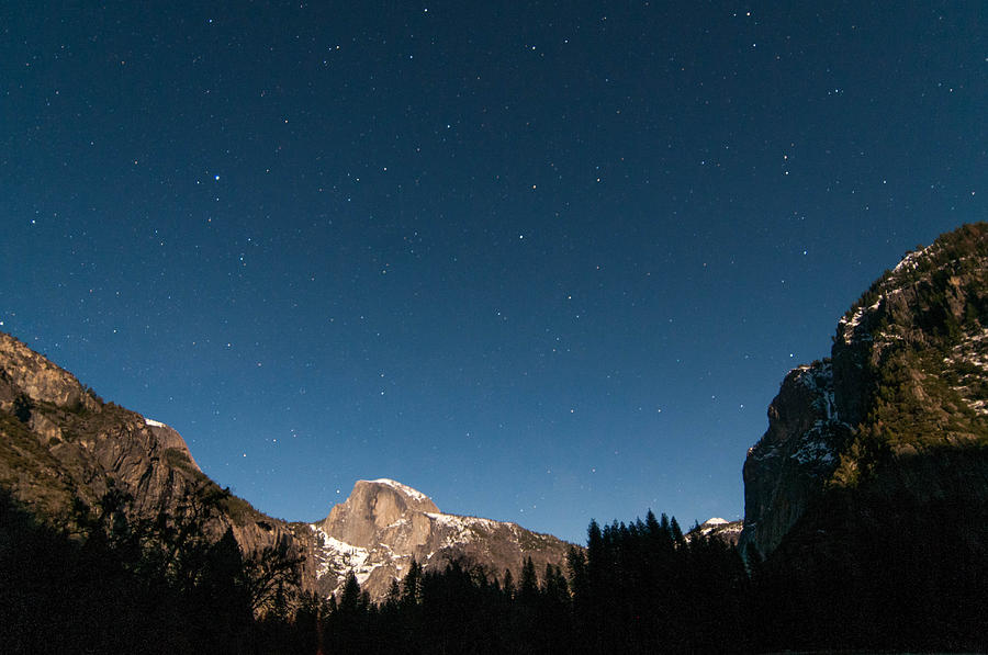 Half Dome under the Stars Photograph by Connie Cooper-Edwards