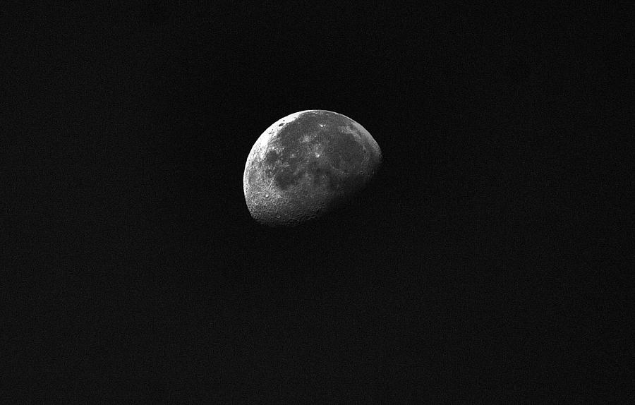 Nature Photograph - Half Moon by Johann Todesengel
