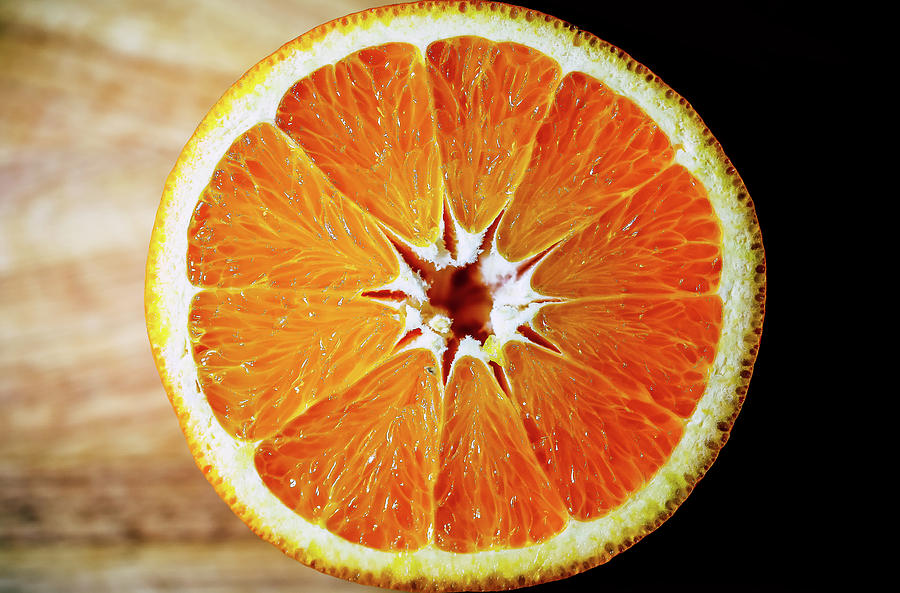 Half Of Orange Photograph by Hyuntae Kim