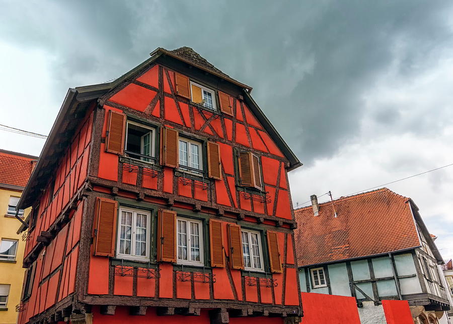 Half-timbered houses in Obernai village, Alsace, France Photograph by Elenarts - Elena Duvernay photo