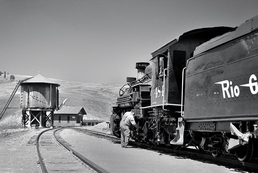 Train Photograph - Half Way by Ron Cline