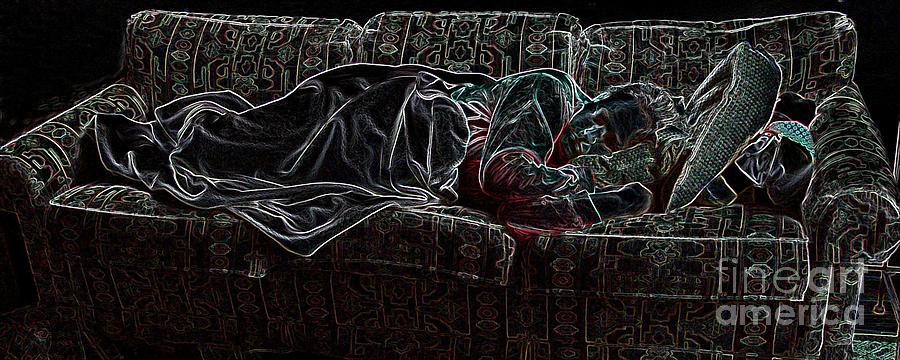 Halfabaskan Sleeping Photograph by Ronald Bissett