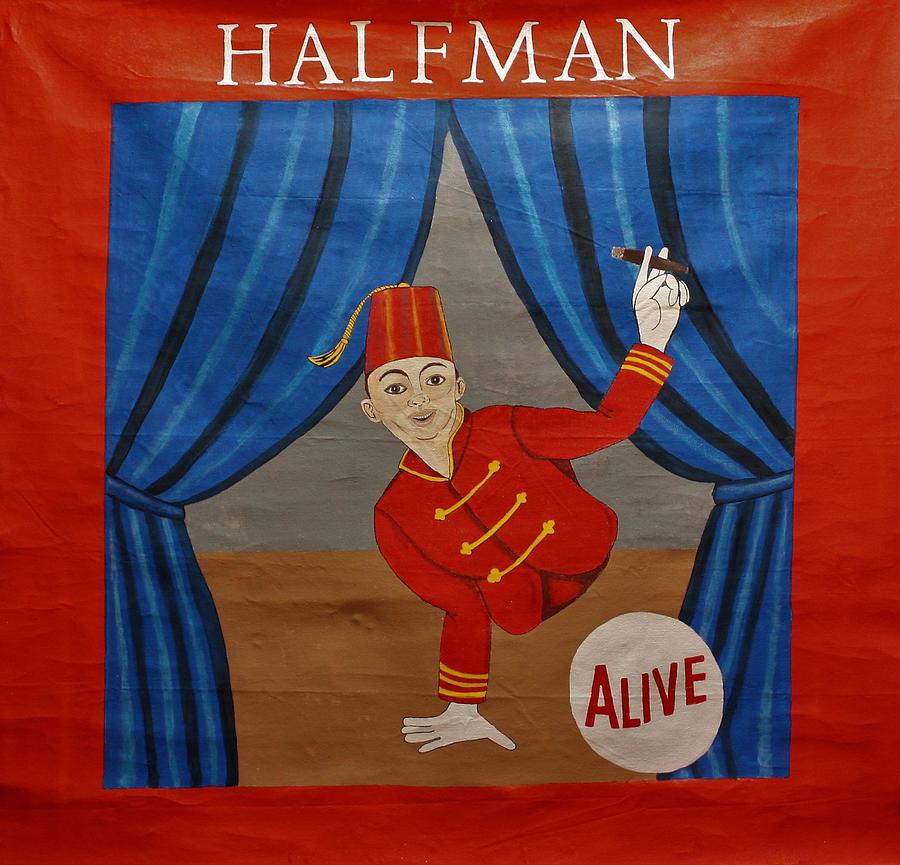 Halfman Painting - Halfman by Ralph LeCompte