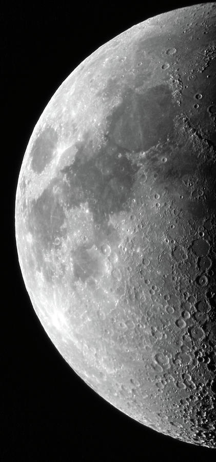 Space Photograph - Halfmoon by Dave Perks