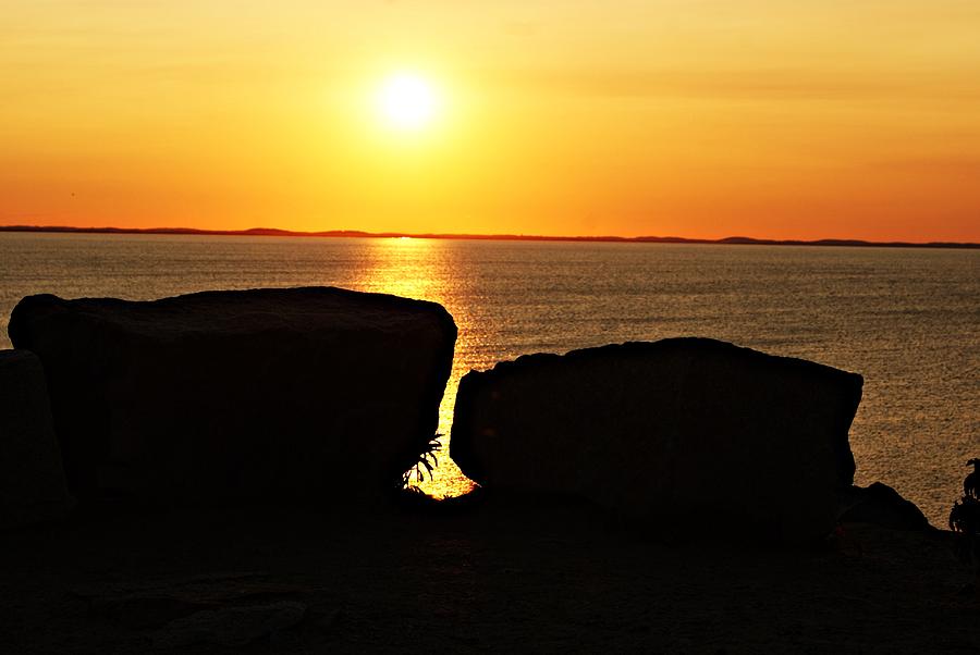 Halibut Point Sunset A Photograph by Joe Faherty