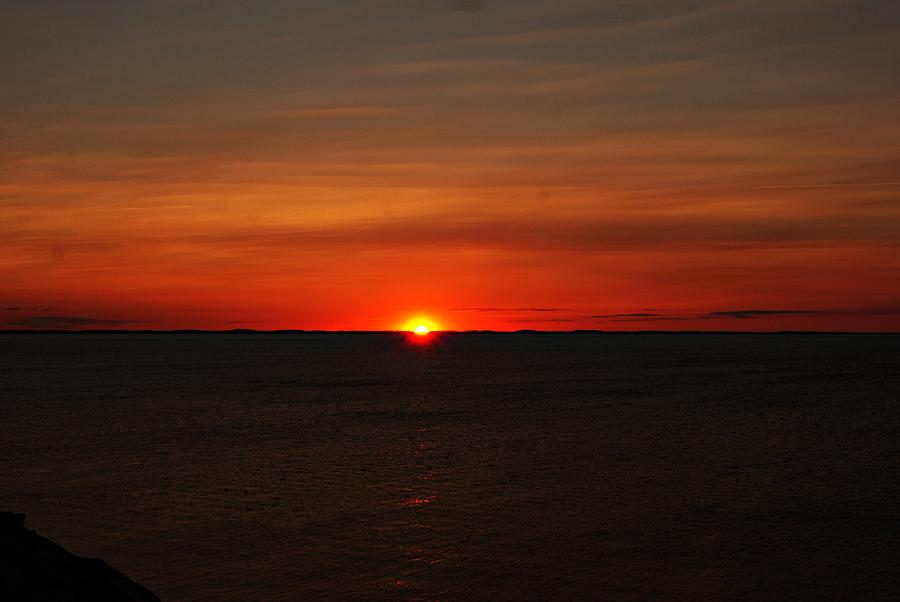 Halibut Point Sunset J Photograph by Joe Faherty