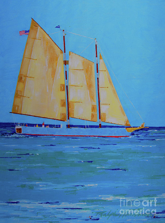 Halifax Keys Schooner Painting by Art Mantia