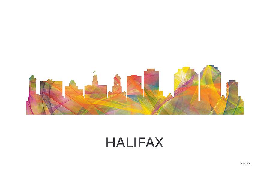 Skyline Digital Art - Halifax N.S.Skyline by Marlene Watson