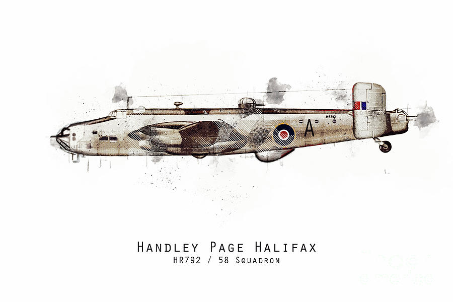 Halifax Sketch - HR792 Digital Art by Airpower Art