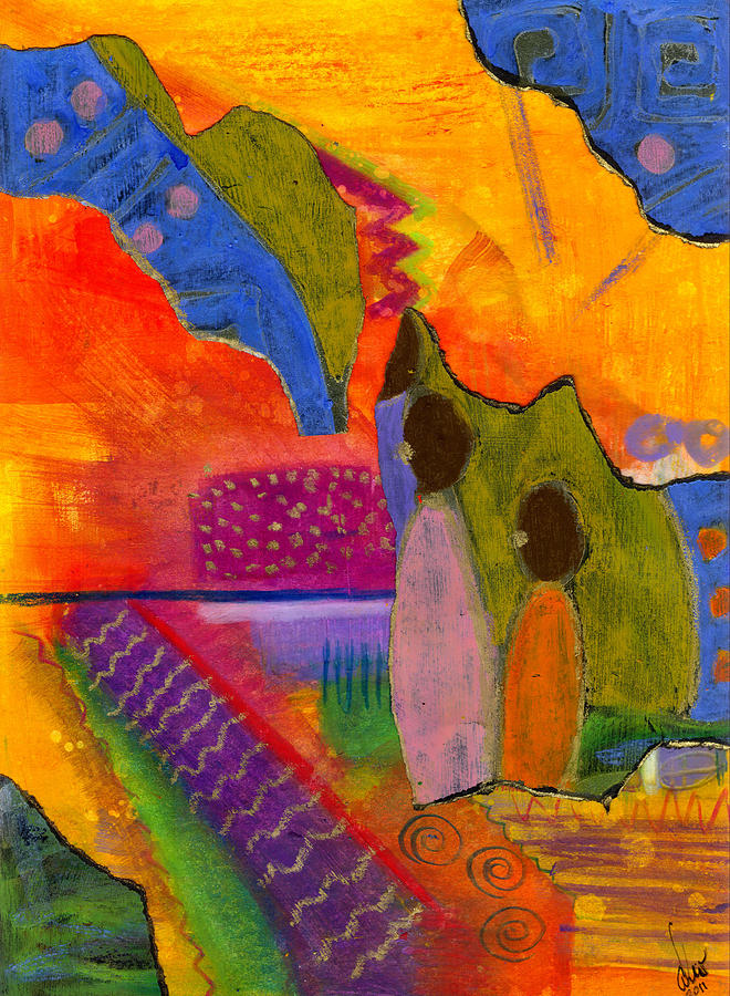 Abstract Painting - Hallelujah Praise by Angela L Walker