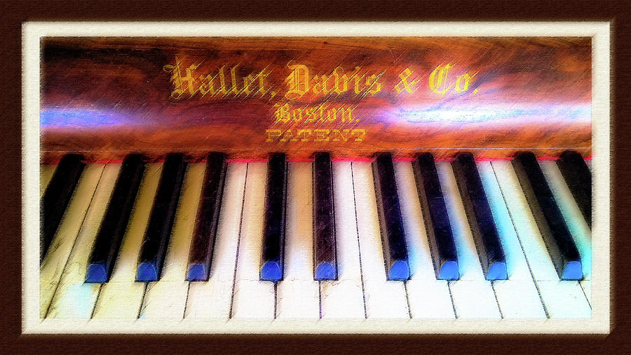 Hallet Davis Antique Piano Photograph