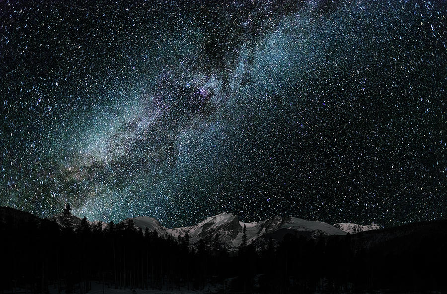 Hallet Peak - Milky Way Photograph by Gary Lengyel
