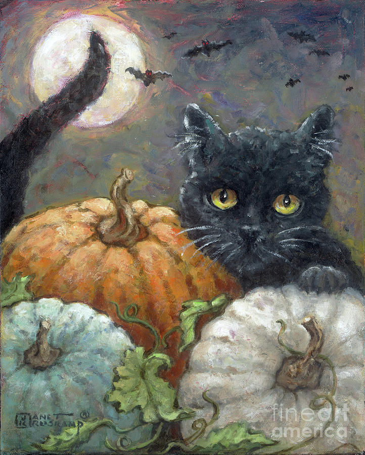 Halloweeen I Painting by Janet Kruskamp | Fine Art America