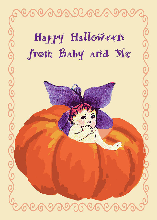 Halloween Baby and Me Digital Art by Rosalie Scanlon