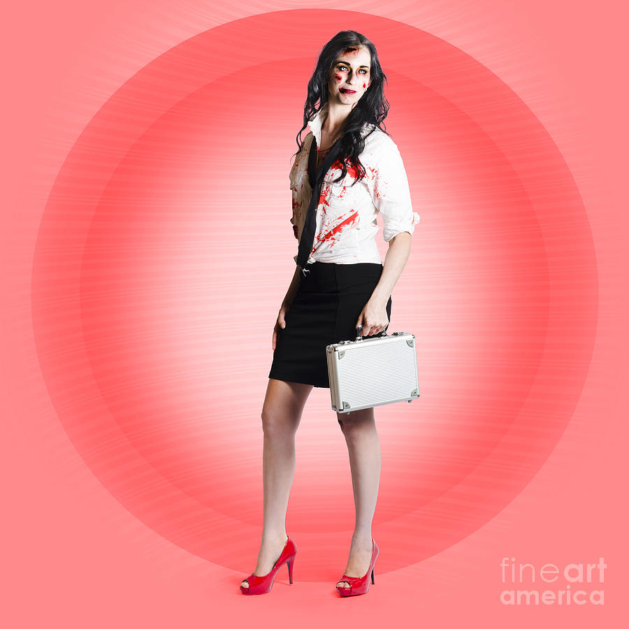 Apocalypse Photograph - Halloween Business Girl With Dead End Job by Jorgo Photography - Wall Art Gallery Apocalypse Photograph - Halloween Business Girl With Dead End Job by Jorgo Photography - Wall Art Gallery