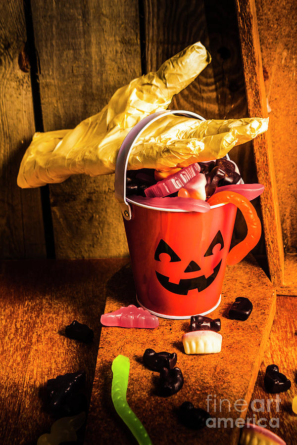 Halloween Photograph - Halloween candy still life by Jorgo Photography