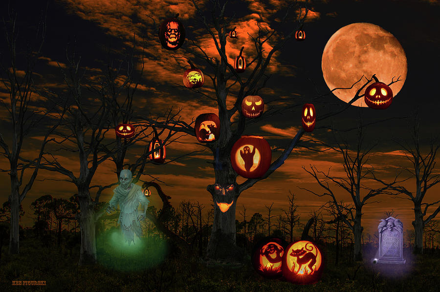 Halloween Eve Mixed Media by Ken Figurski