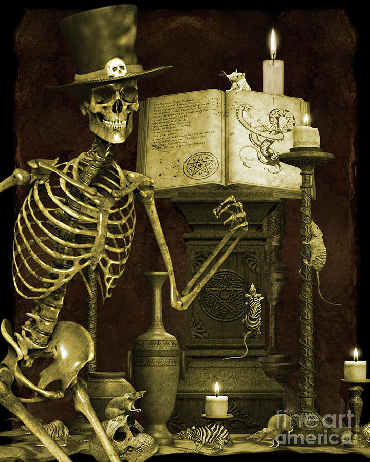Halloween Digital Art - Halloween Graveyard-D by Jean Plout