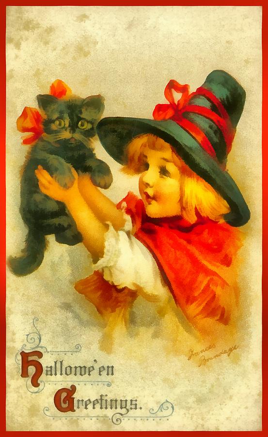 Halloween Greetings Kitty Photograph by Frances Brundage