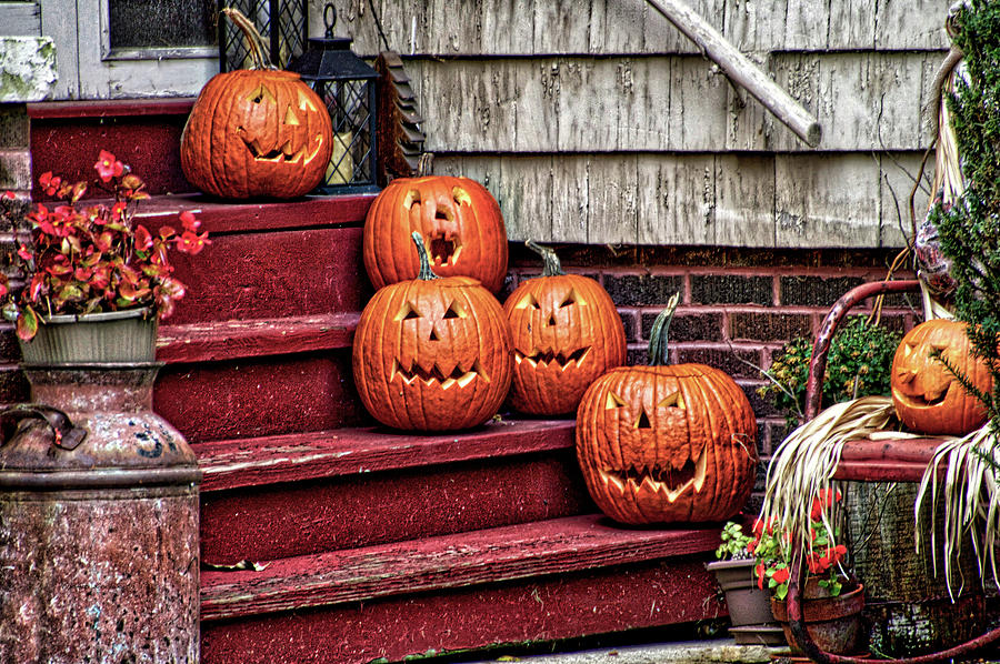 Halloween Jack O Lantern Family Photograph by Thomas Woolworth