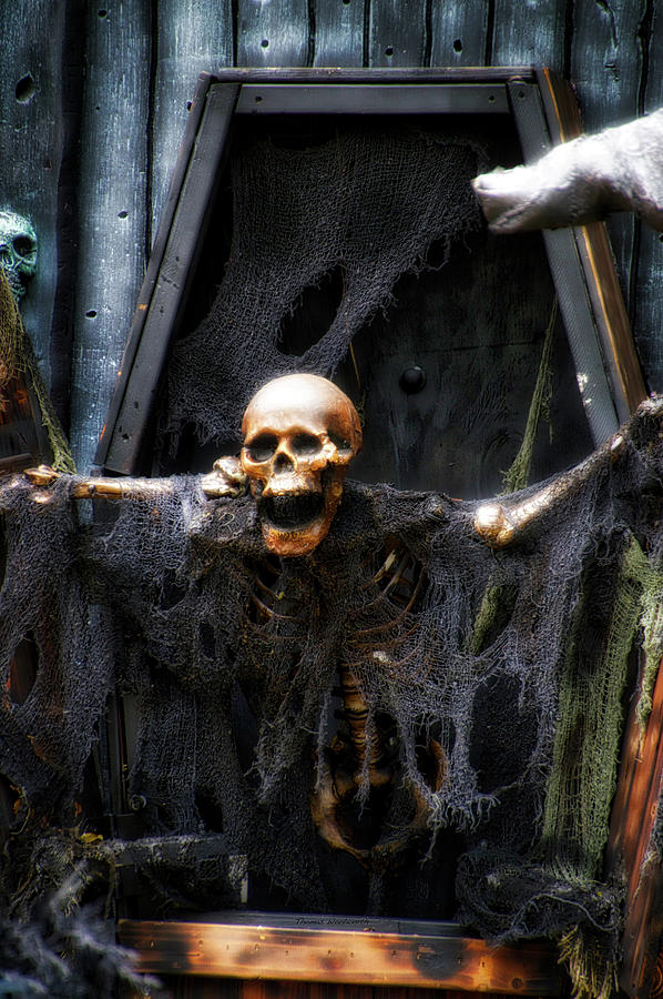 Halloween Photograph - Halloween Mr Bones Boo by Thomas Woolworth
