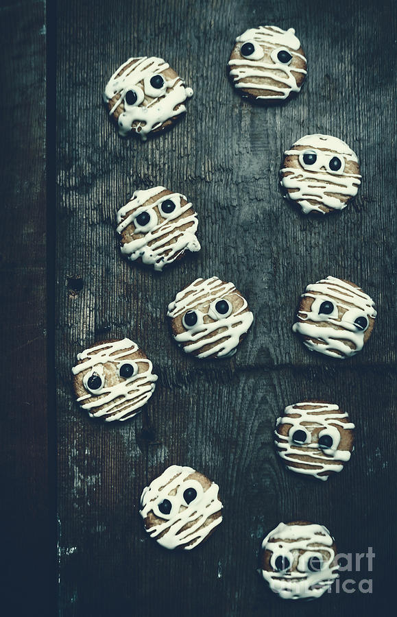 Horror Photograph - Halloween Mummy Cookies by Jorgo Photography - Wall Art Gallery Horror Photograph - Halloween Mummy Cookies by Jorgo Photography - Wall Art Gallery