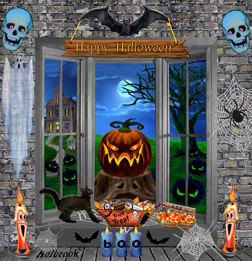 Halloween Night Stalker Digital Art by Glenn Holbrook