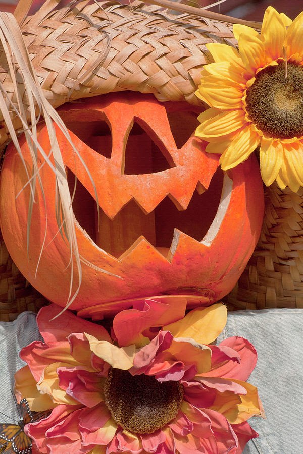 Halloween Pumpkin Head Photograph by Art Block Collections