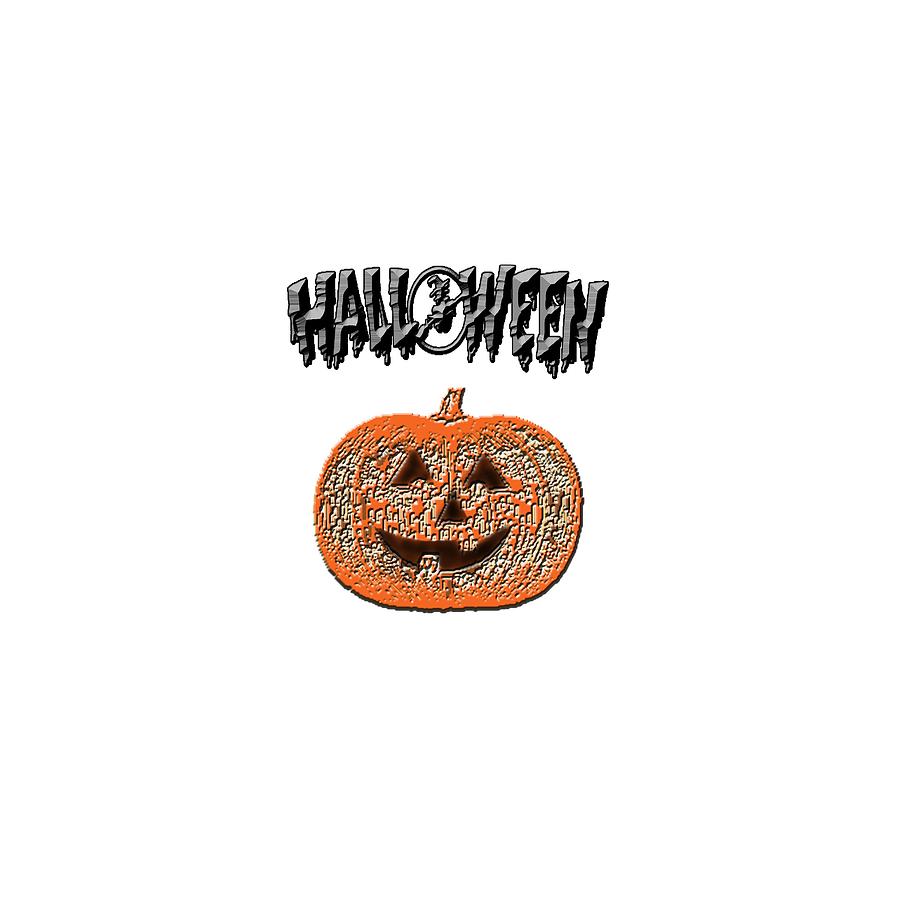 Halloween Digital Art - Halloween Pumpkin by Judy Hall-Folde
