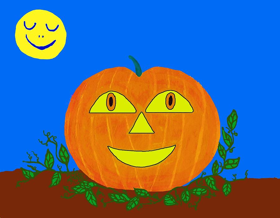 Halloween Pumpkin Digital Art by Laura Smith