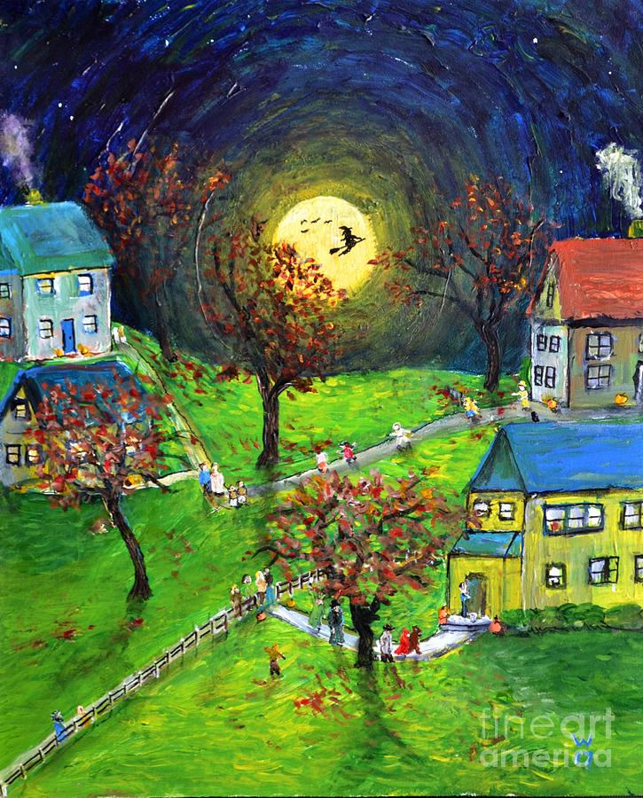 Halloween Painting by Richard Wandell