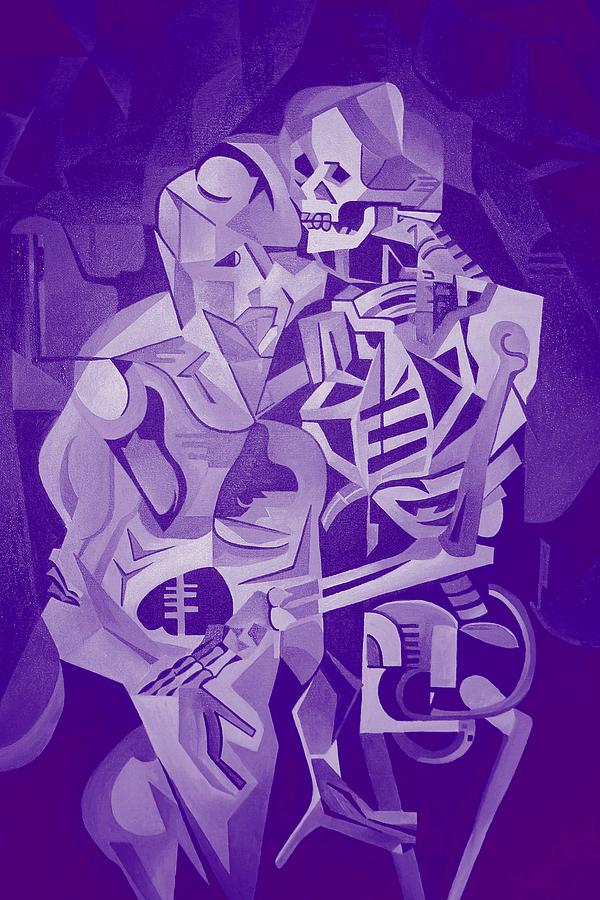 Halloween Skeleton Welcoming The Undead Digital Art by Taiche Acrylic Art