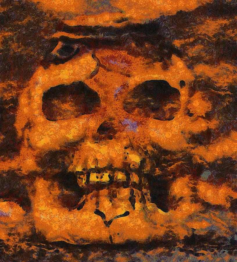 Halloween Skull Painting By Esoterica Art Agency Fine Art America   Halloween Skull Sarah Kirk 