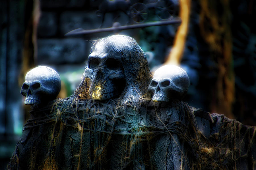 Halloween Photograph - Halloween Skulls 01 by Thomas Woolworth