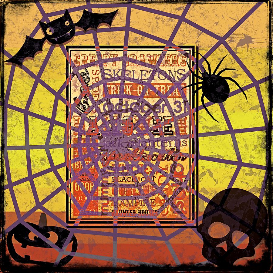 Halloween Spooktacular - Grunge Digital Art by Steve Ohlsen  Fine Art America