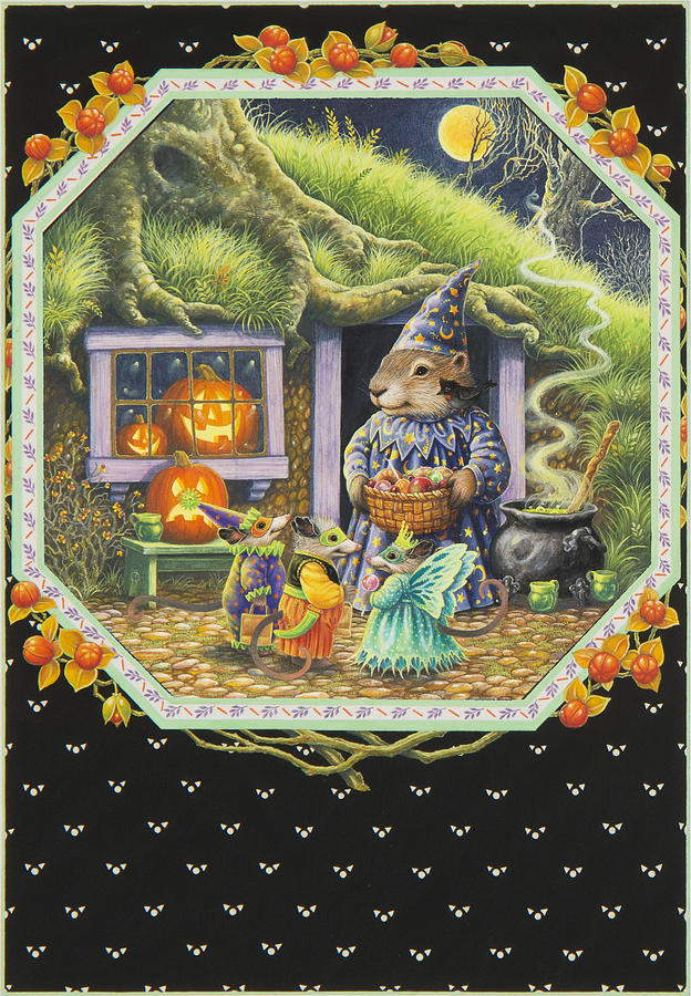 Halloween Treats Painting by Lynn Bywaters