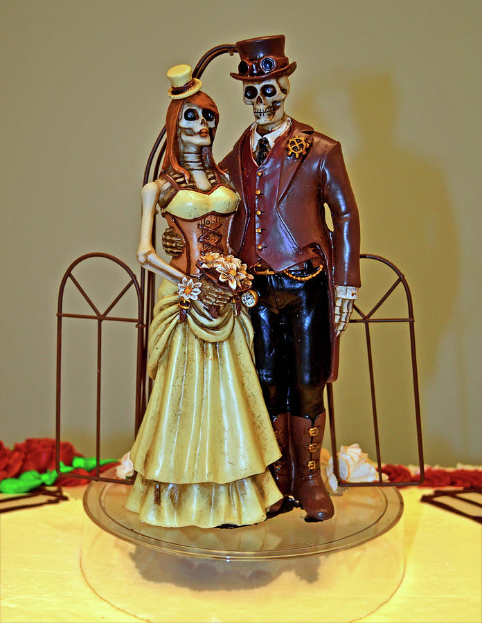 Halloween  Wedding Cake Decoration 001 Photograph by George Bostian
