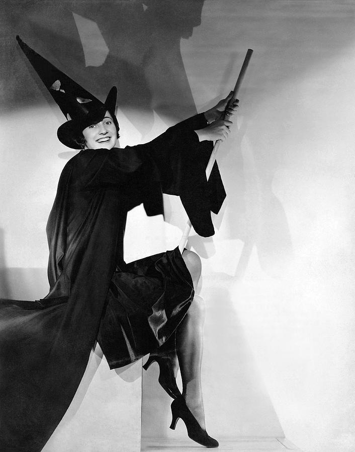 Halloween Photograph - Halloween Witch by Underwood Archives