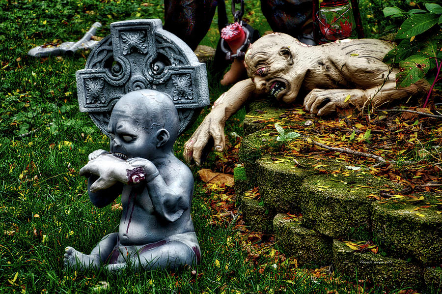 Halloween Zombies The Day After Hungry Baby Photograph by Thomas Woolworth