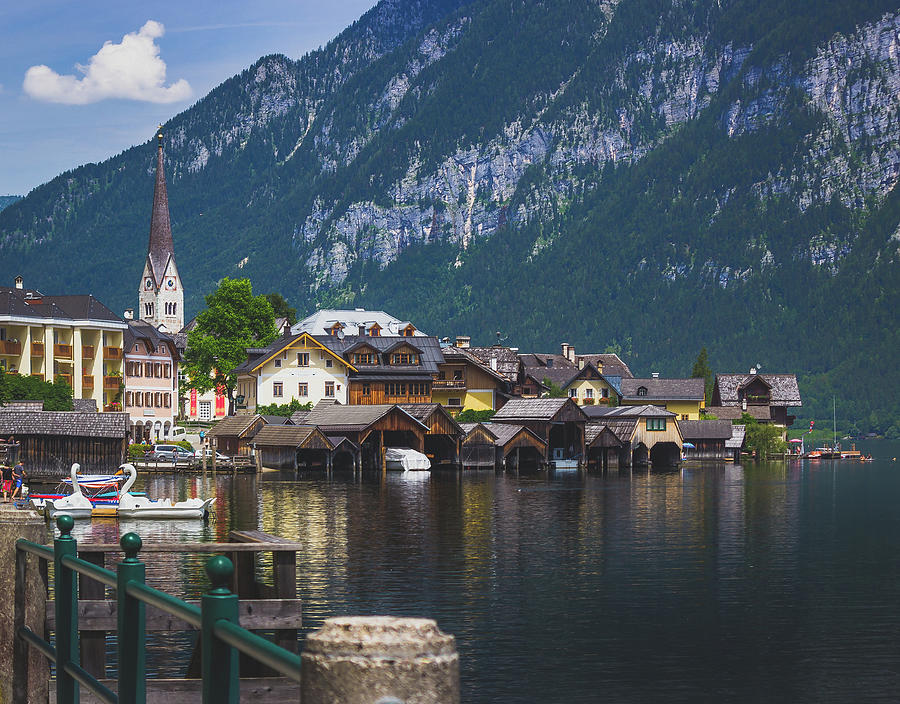 Hallstatt lakeside village in Austria Photograph by Andy Konieczny
