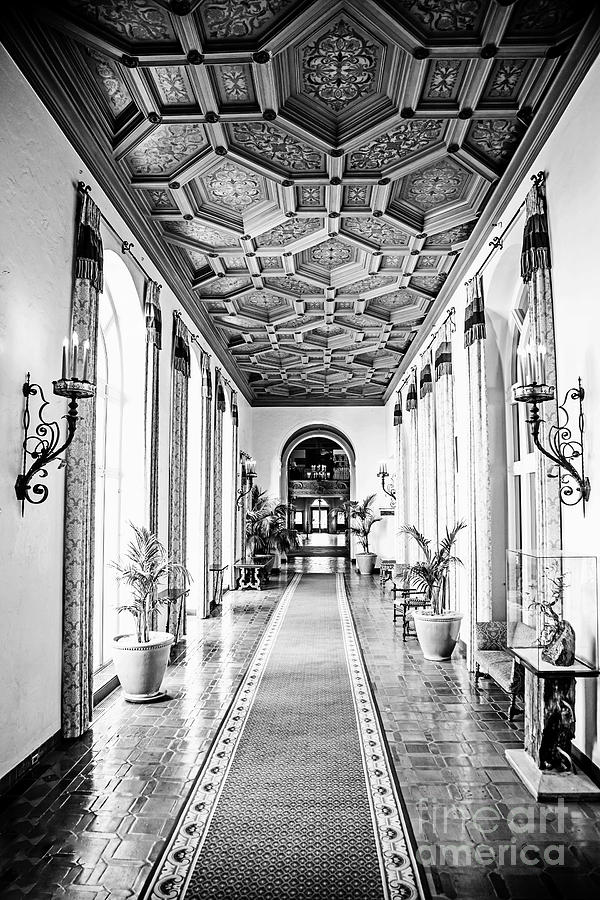 Hallway of Elegance - BW Photograph by Scott Pellegrin