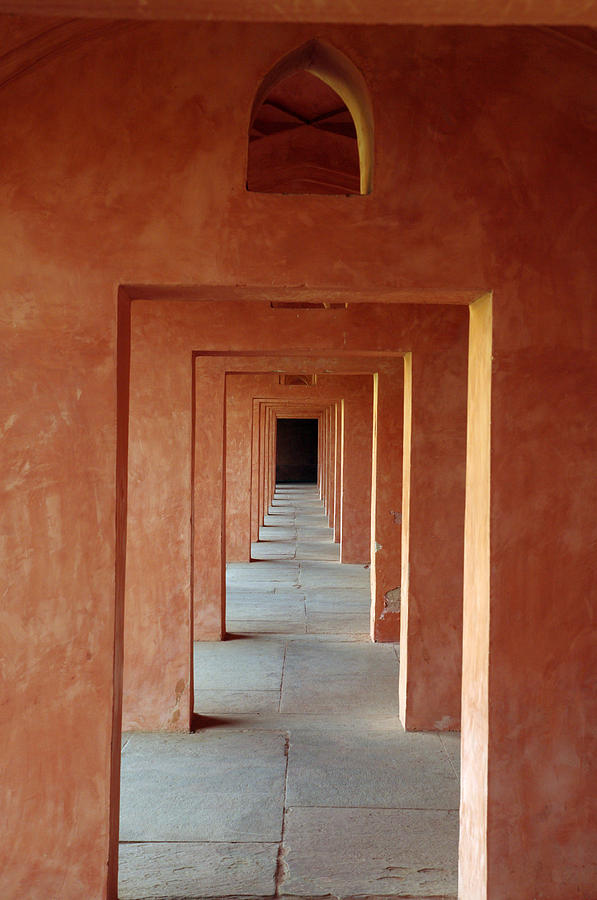 Hallway - Taj Mahal Workers Quarters Photograph by Rob Johnston