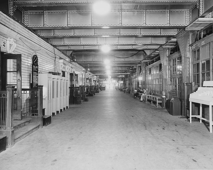 Hallway Under the Chicago Passenger Terminal - 1961 Photograph by Chicago and North Western Historical Society