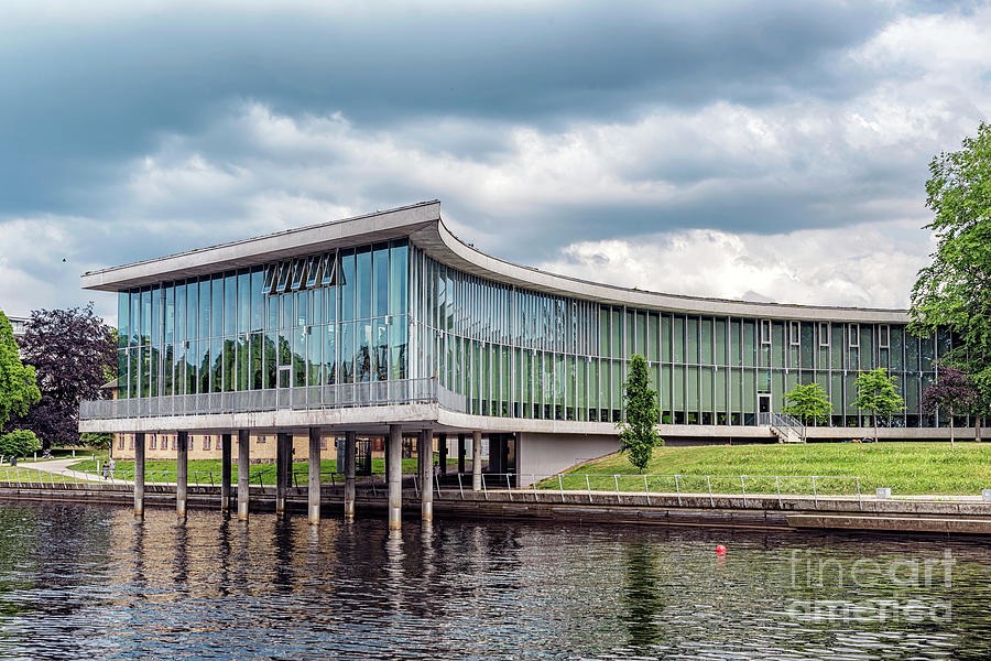 Halmstad University Library Photograph by Antony McAulay